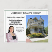 Carte Postale Agence Immobilier Direct Mail Modern Sage Green (Devant)