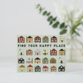 Carte Postale Agence immobilière (Debout devant)