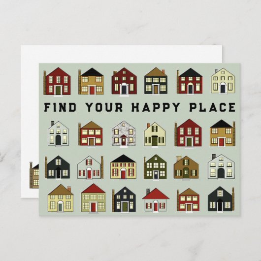 Carte Postale Agence immobilière (Devant / Derrière)