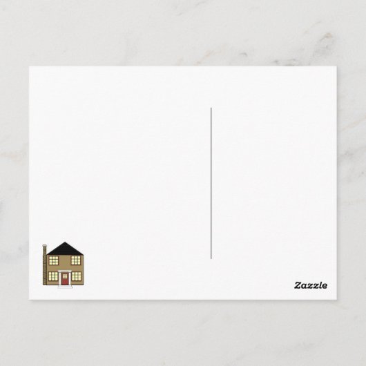 Carte Postale Agence immobilière (Dos)