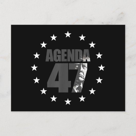 Carte Postale Agenda 47 Campagne patriotique de réélection de Tr (Devant)