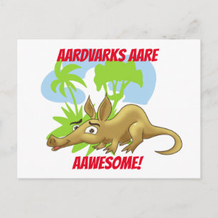 Carte Postale Agénial caartoon aardvark