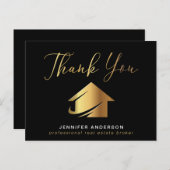 Carte Postale Agent courtier immobilier Merci (Devant / Derrière)