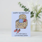 Carte Postale Agent de correction Bonne retraite (Debout devant)