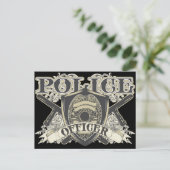 Carte Postale Agent de police vintage (Debout devant)