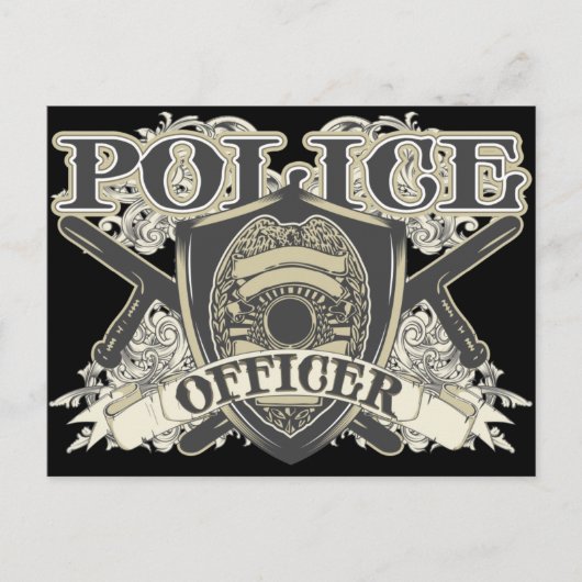 Carte Postale Agent de police vintage (Devant)