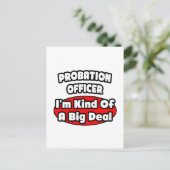 Carte Postale Agent de probation ... Gros accord (Debout devant)