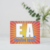 CARTE POSTALE AGENT ENROULÉ EA LOGO1 (Debout devant)