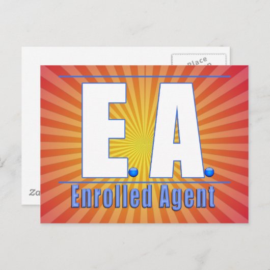 CARTE POSTALE AGENT ENROULÉ EA LOGO1 (Devant / Derrière)