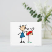Carte Postale Agent immobilier (Debout devant)