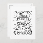 Carte Postale Agent immobilier (Devant / Derrière)