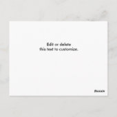 Carte Postale Agent immobilier (Dos)