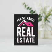 Carte Postale Agent Immobilier Courtier de Maison Drôle (Debout devant)