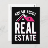 Carte Postale Agent Immobilier Courtier de Maison Drôle (Devant / Derrière)