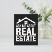 Carte Postale Agent Immobilier Drôle Propriété Courtier Immobili (Debout devant)