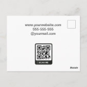 Carte Postale Agent immobilier élégant moderne sur mesure (Dos)