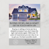 Carte Postale Agent immobilier élégant moderne sur mesure (Devant)