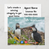 Carte Postale agent immobilier génial marketing de pouffin  (Devant / Derrière)