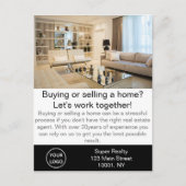 Carte Postale Agent immobilier moderne personnalisable (Devant)