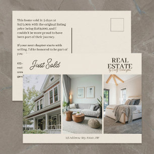 Carte Postale Agent Immobilier Moderne Terreux Tout Juste Vendu