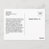 Carte Postale Agent immobilier personnalisé Remerciements au cl (Dos)