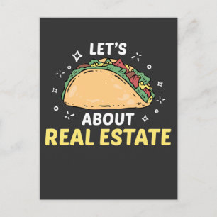 Carte Postale Agent immobilier Taco Broker immobilier Foodie