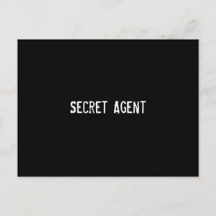 Carte Postale Agent secret
