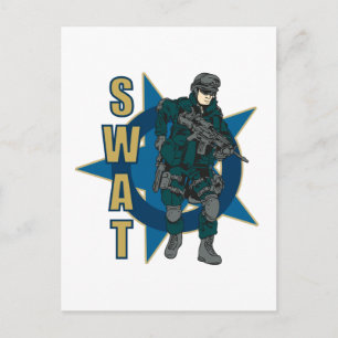 Carte Postale Agent SWAT