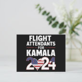 Carte Postale Agents De Vol Pour Les Élections De Kamala Harris (Debout devant)