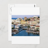 Carte Postale Agios Nikolaos Crète, Grèce (Devant / Derrière)