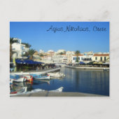Carte Postale Agios Nikolaos, Crète, Grèce (Devant)