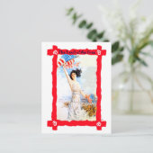 Carte Postale Agitation du drapeau (Debout devant)