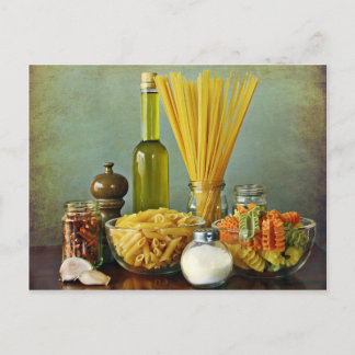Carte Postale aglio, olio e peperoncino (garlic, oil and chili)
