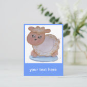 Carte Postale agneau (Debout devant)