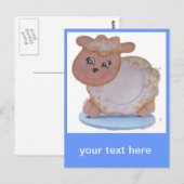 Carte Postale agneau (Devant / Derrière)