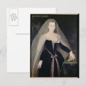 Carte Postale Agnes Sorel Favorite de Charles VII (Devant / Derrière)