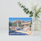 Carte Postale Agora antique d'Athènes Grèce (Debout devant)