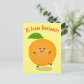 Carte Postale Agréable agrumes d'orange (Debout devant)