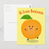 Carte Postale Agréable agrumes d'orange (Devant / Derrière)