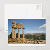 Carte Postale Agrigente, Sicile (Devant / Derrière)