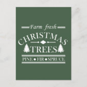 Carte Postale Agritourisme Joyeux arbres de Noël (Devant)