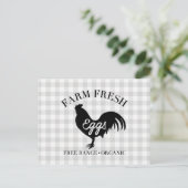 Carte Postale Agritourisme Poulet frais Pays En vichy (Debout devant)