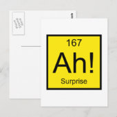 Carte Postale Ah ! Élément de surprise (Devant / Derrière)