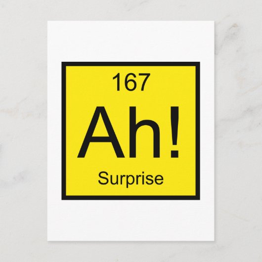 Carte Postale Ah ! Élément de surprise (Devant)