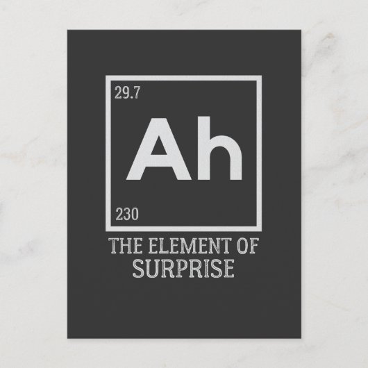 Carte Postale Ah the Element of surprises (Devant)