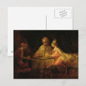 Carte Postale Ahasuerus, Haman et Esther, c.1660 (Devant / Derrière)