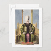 Carte Postale Ahmed I (1590-1617) Sultan 1603-17 (Devant / Derrière)