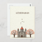 Carte postale Ahmedabad India Travel (Devant / Derrière)