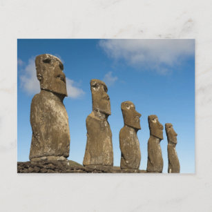 Carte Postale Ahu Akivi, Rapa Nui, Île de Pâques, Chili 2