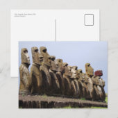 Carte Postale Ahu Tongariki, Île de Pâques, Chili (Devant / Derrière)